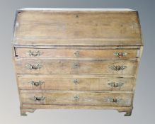 A 19th century oak secretaire bureau