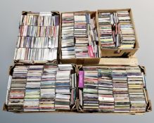 A pallet containing a large quantity of assorted CDs.