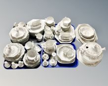 An extensive Johnson Brothers Eternal Beau dinner service.