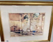 After William Russell Flint : In Classic Provence, reproduction in colours, 26cm by 36cm,