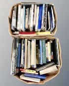 Two boxes of books relating to London.