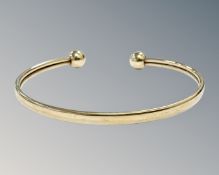 A 9ct yellow gold expansion bracelet, 4.7g.