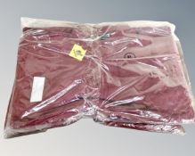 Eight Work Bear maroon XL polo shirts, new and tagged.