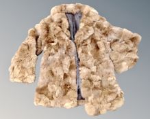 A French rabbit fur coat