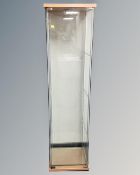 An all glass display cabinet