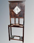 A 1930's mirrored hall stand