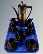 A fourteen piece Portmeirion coffee service