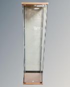 An all glass display cabinet