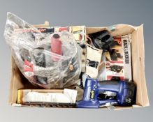 A box of power tools,