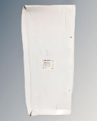 A Briticent twin flood light, site light with cable on tripod, boxed.