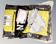 Two pairs of Orn padded work trousers, black size 34R.