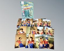 A Euro 96 Group B official match day programme bearing signatures,