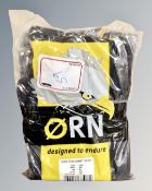 Two pairs of Orn padded work trousers, black size 34R.