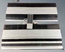 A Bang and Olufsen Beomaster 1900 together with a Beomaster 3000 and Terminal 3000 remote control