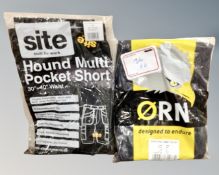 A pair of site hound multi pocket shorts, black,