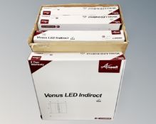 A box of four Amsell lighting venus lcd ceiling panels