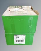 Twenty Schneider electric 13 A slimline Ultimate Switch socket (white two boxes)