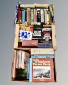 Three boxes of antique and later books, Chamber's Information novels,