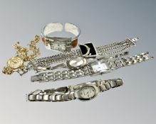 Six contemporary wristwatches by Hamnett, Next,