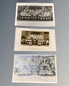 Original Newcastle United team photographs 1934/35, 1937/38 and 1938/39 season.