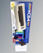 A The C64 micro computer with built-in games together with a C64 micro switch joy stick,