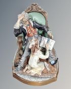 A Capodimonte figure The Story Teller