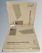 Four Philips Ledinaire recessed panels, boxed.