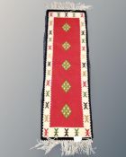 A Moroccan wool kilim,
