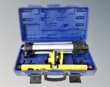 A Silverline cased laser level.