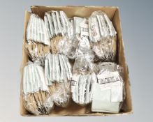 A box containing a quantity of Hinch gift bags with tags, new.