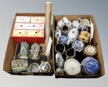 Two boxes of Danbury Mint Last of the Summer Wine buildings,