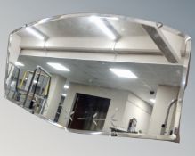 A 1930s frameless mirror.