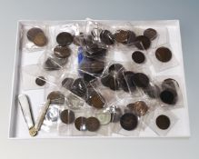 A box of 19th and 20th century British coins,
