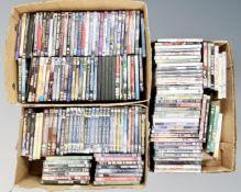 Three boxes of DVDs, war and sea battles.