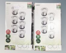 Two packs of Ranex Emma LED pathway lights.