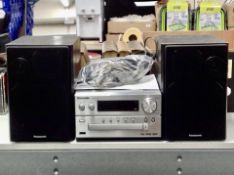 A Panasonic DAB micro hifi with speakers,