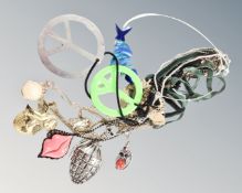 A large quantity of statement necklaces,