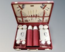 A mid 20th century cased Brexton picnic set