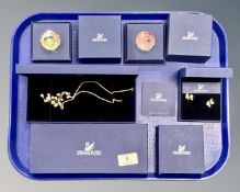 A Swarovski crystal necklace with pendant,