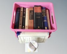 A box of eight hard backed volumes relating to dentistry,