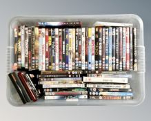 A box of DVD's
