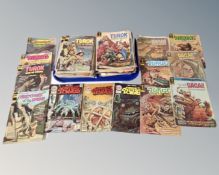 A tray of Gold Key Whitman Classics illustrated and Charlton comics,