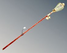 A vintage wall light in the form of a Scepter,