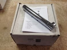 An IR 234mm wall mounted spout tap, boxed.