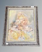 Frank Burke : Head and Shoulded Study of a Soldier, oil on canvas, signed, 40 cm x 30 cm, framed.