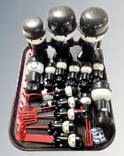 A quantity of vintage Airfix plastic home pride figures together with a further set of six home