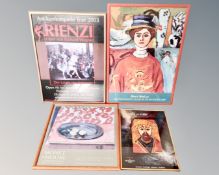 Four gallery posters, Trinity College Library Dublin, The Book of Kellis,