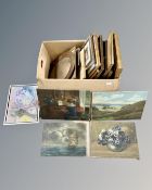 A quantity of Continental pictures and prints (Q)