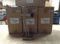 Four R and S Robertson creative lighting solutions cantilever wall lights, boxed.
