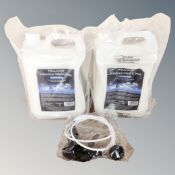 Two 5 litre bottles of Williams waterless wash and wax with carnauba.
